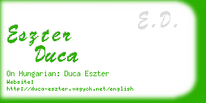 eszter duca business card